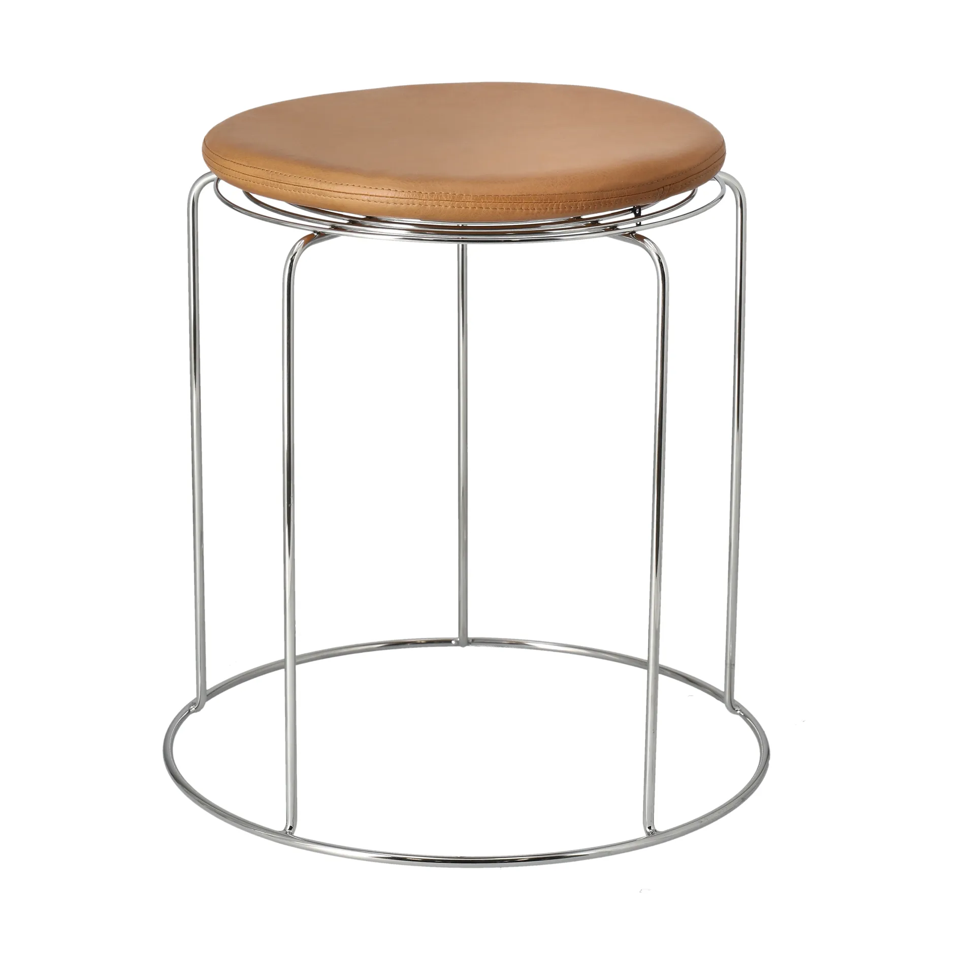 Wire VP11 almofada de assento, Noble leather cognac &Tradition