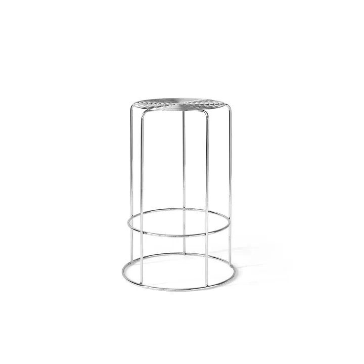 Wire VP15 banco de bar - Aço inoxidável, 65 cm - &Tradition