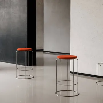 Wire VP15 banco de bar - Aço inoxidável, 65 cm - &Tradition