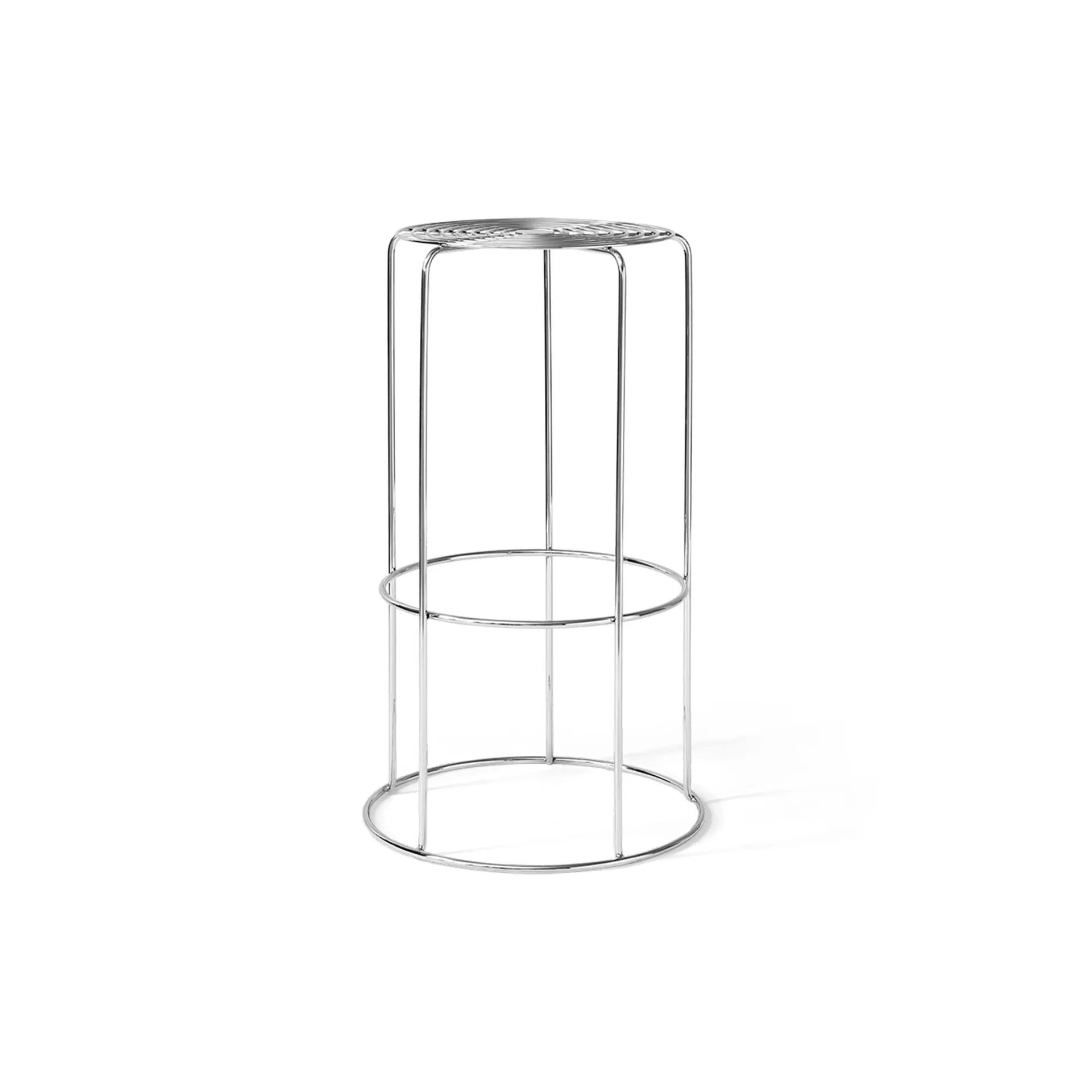 Wire VP16 banco de bar, Aço inoxidável, 75 cm &Tradition