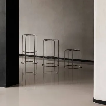 Wire VP16 banco de bar - Aço inoxidável, 75 cm - &Tradition