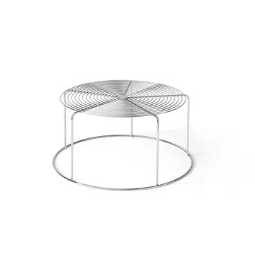 Wire VP17 mesa de apoio - Aço inoxidável, Ø74x36 cm - &Tradition