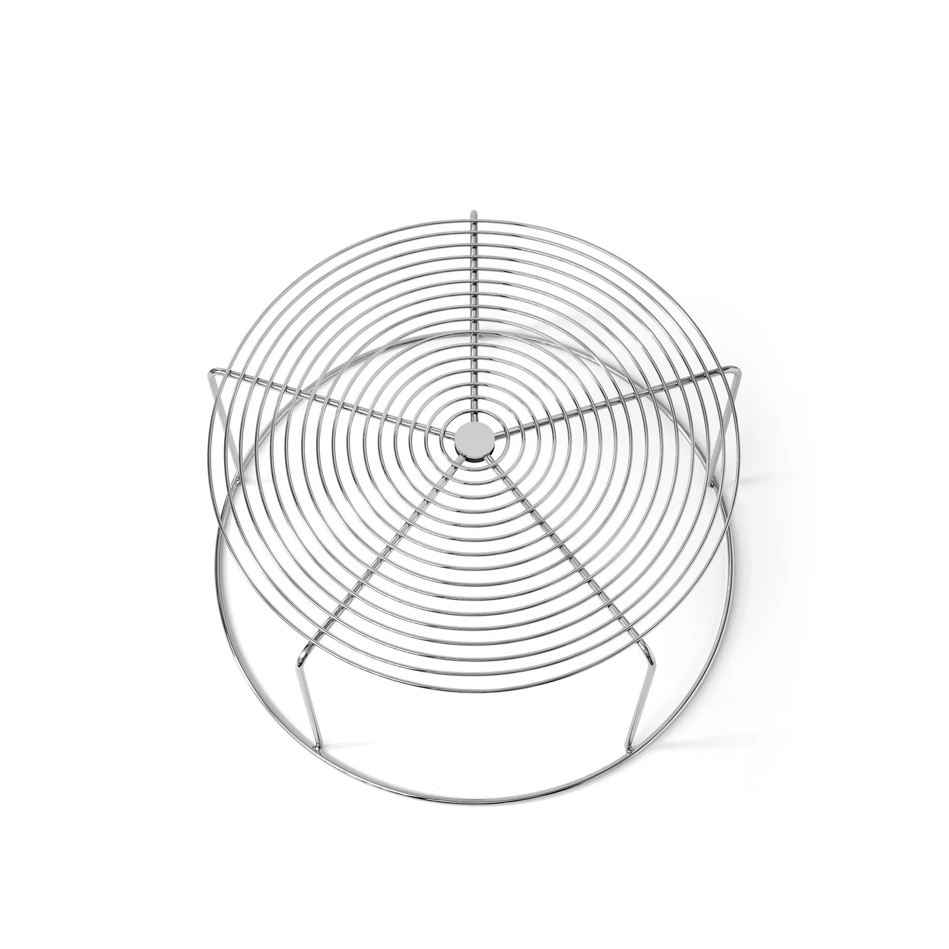 Wire VP17 mesa de apoio, Aço inoxidável, Ø74x36 cm &Tradition
