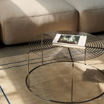 Wire VP17 mesa de apoio - Aço inoxidável, Ø74x36 cm - &Tradition