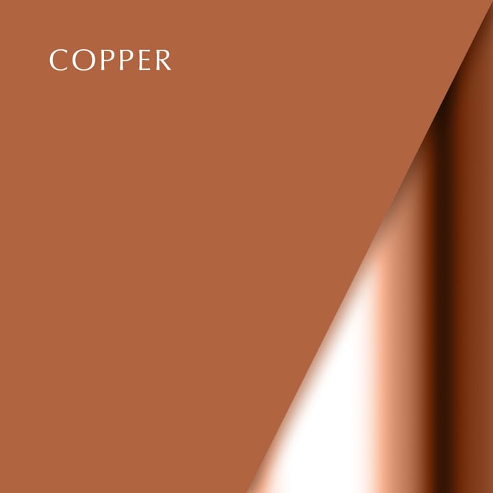 Abajur branco Acorn, cobre polido Umage