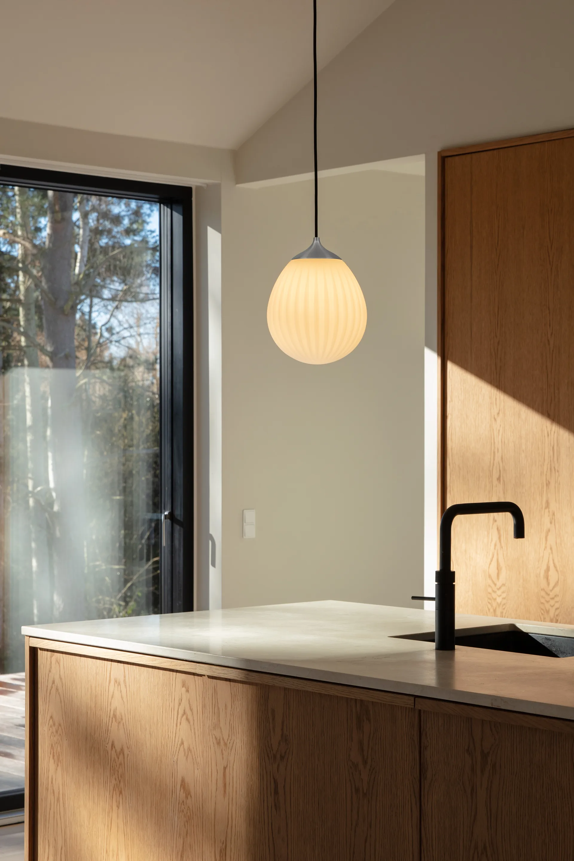 Around The World pendente mini, Aço escovado Umage