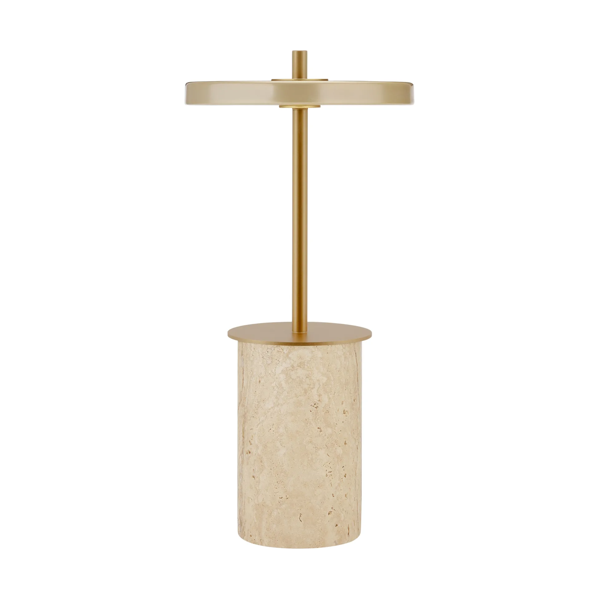 Asteria Move Mini candeeiro de mesa Ø12x25,5 cm, Clay Travertine-brass Umage