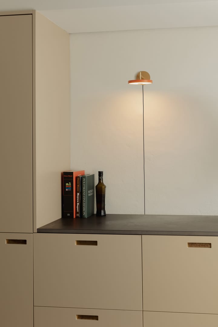 Asteria Wall candeeiro de parede curto, Nuance laranja Umage
