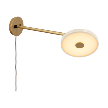 Asteria Wall candeeiro de parede longo - Branco pérola - Umage