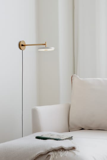 Asteria Wall candeeiro de parede longo - Branco pérola - Umage
