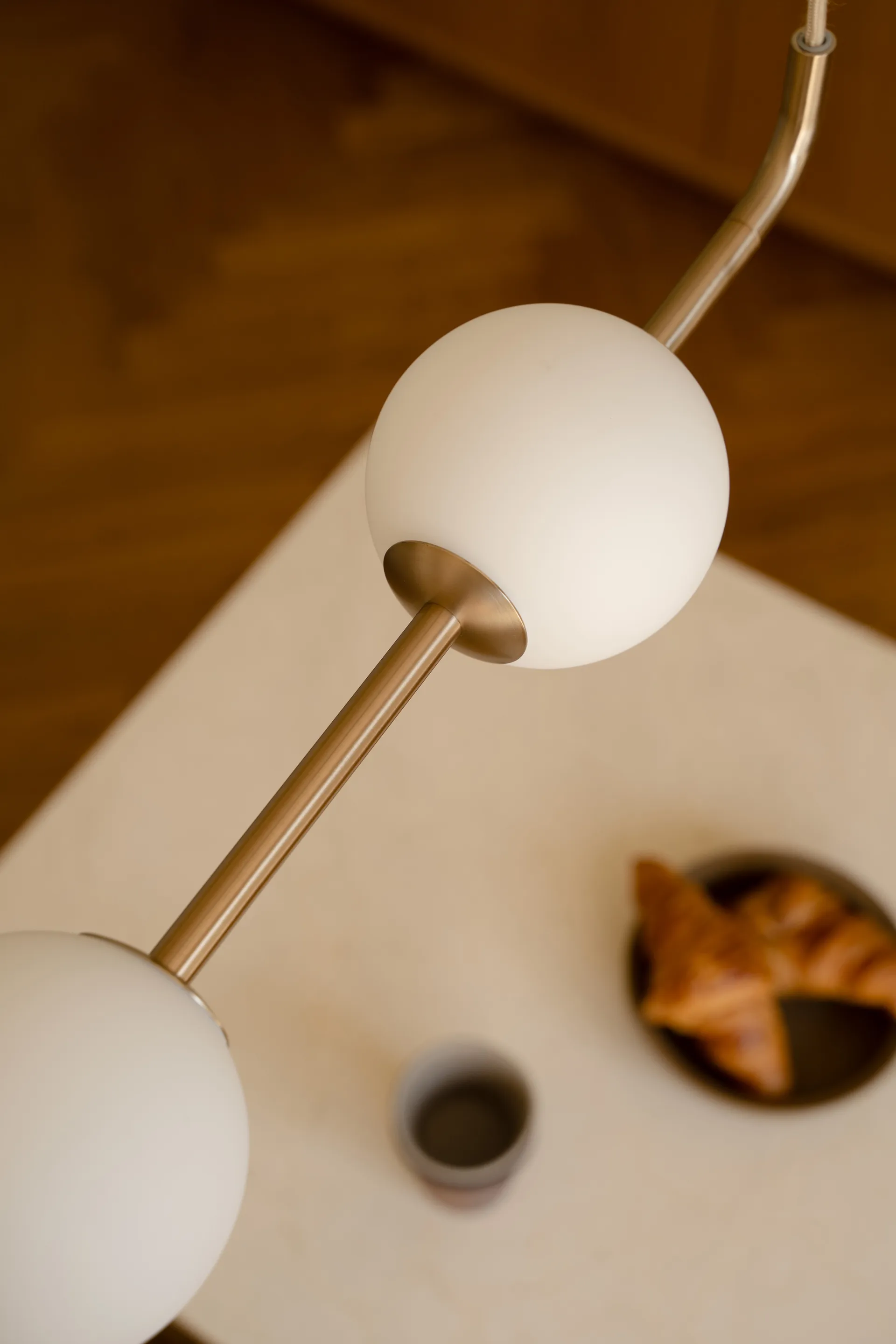 Audrey pendente linear , Latão Umage