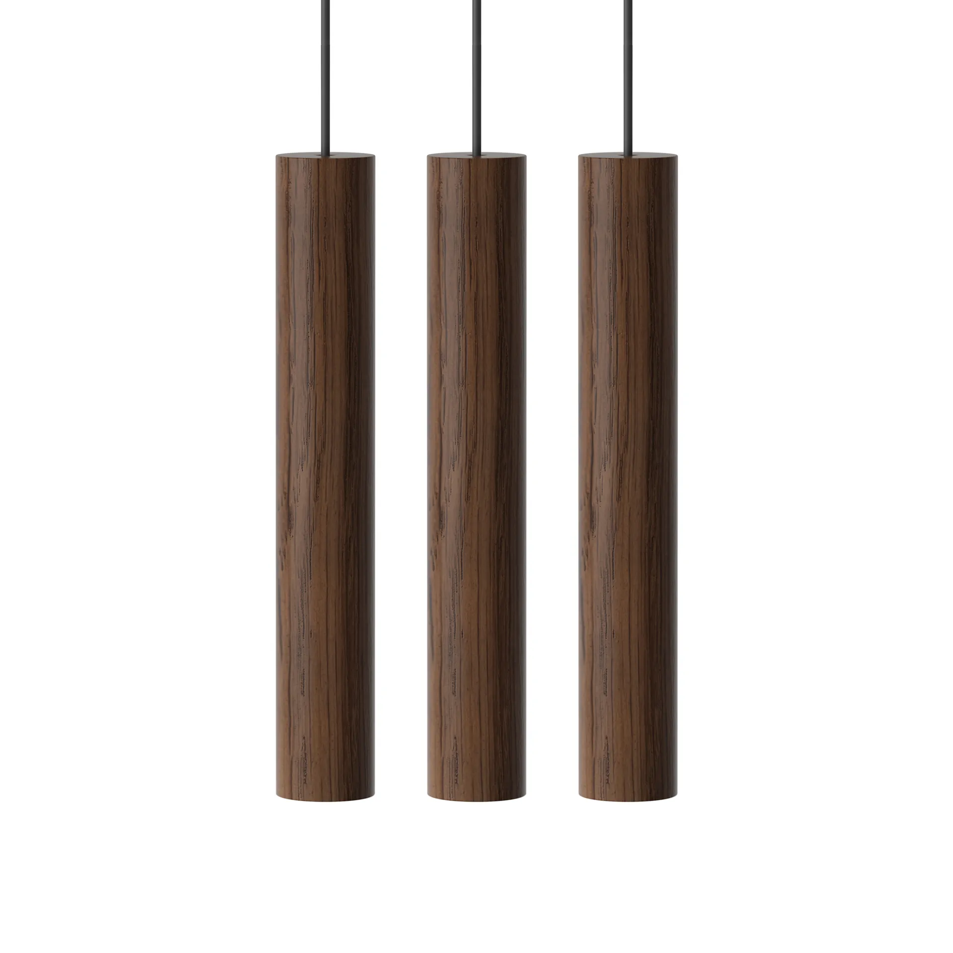 Candeeiro 3 Chimes, carvalho escuro Umage
