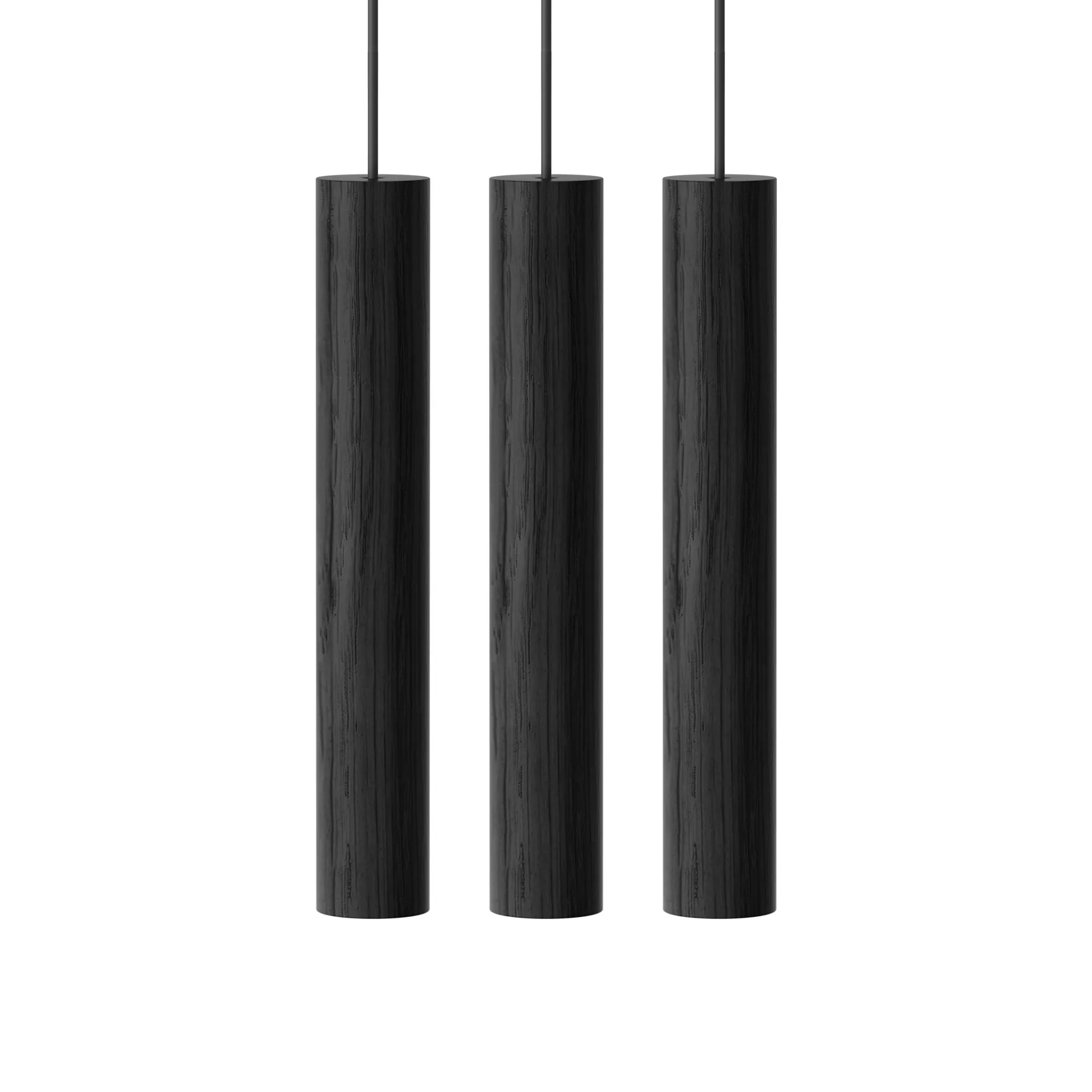Candeeiro 3 Chimes, preto Umage