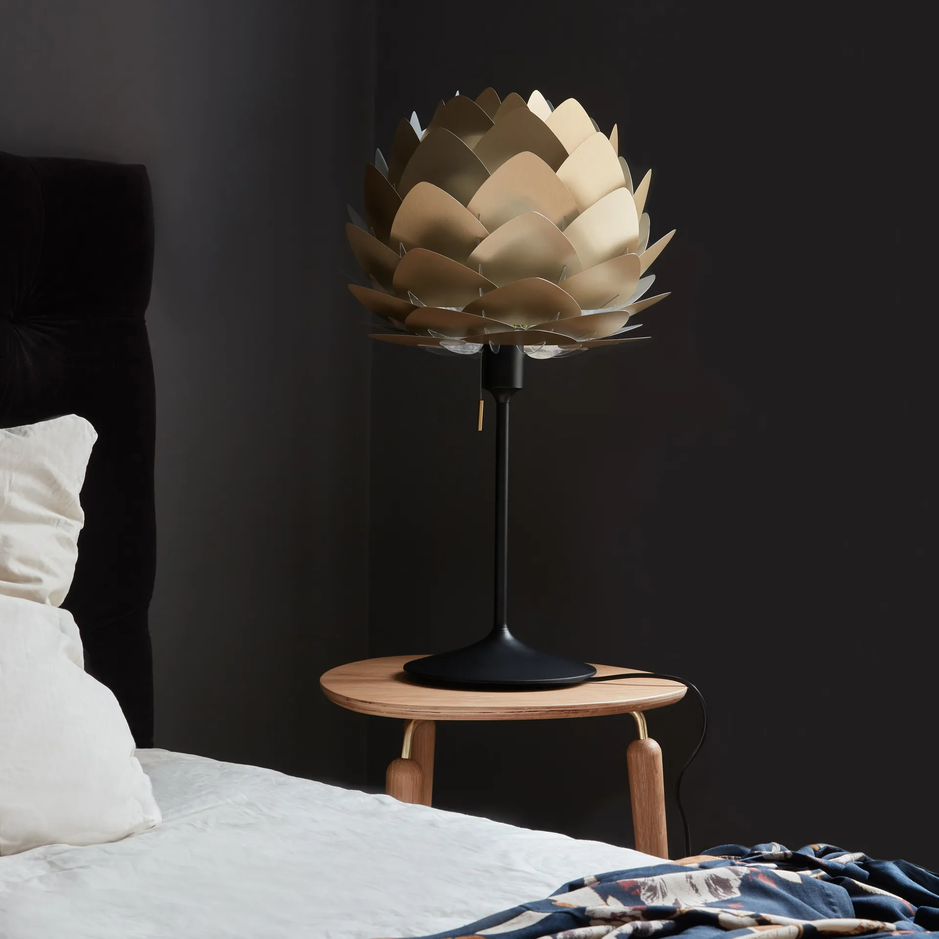 Candeeiro bronze escovado Aluvia, 40 cm Umage