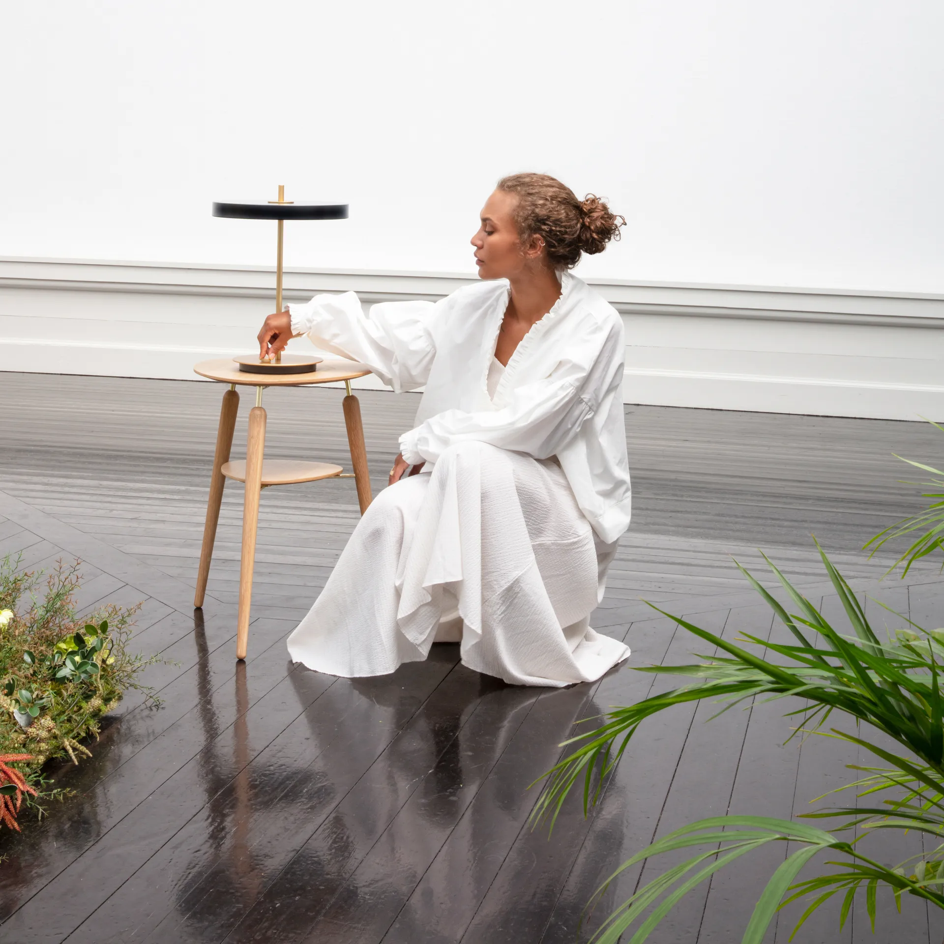 Candeeiro de mesa Asteria, preto Umage