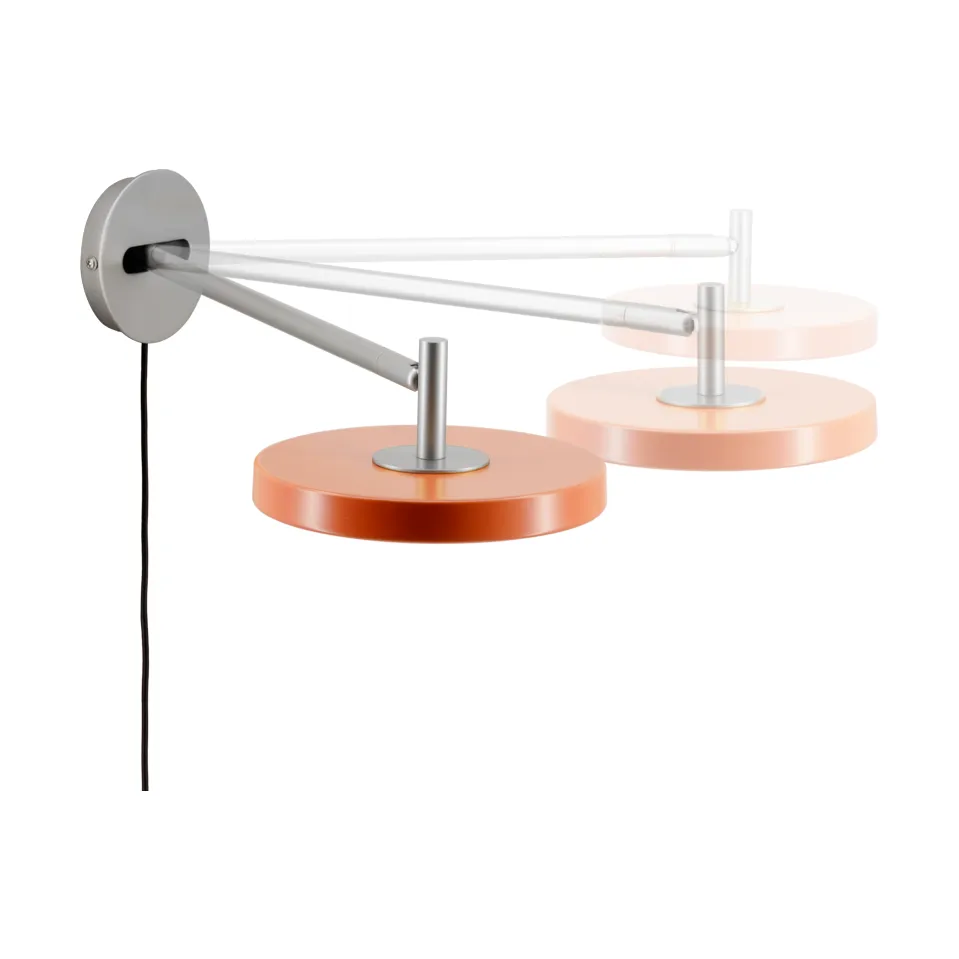 Candeeiro de parede Asteria Wall, Long, Nuance orange-chrome Umage