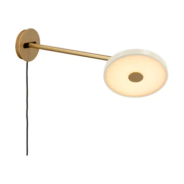Candeeiro de parede Asteria Wall - Long, Pearl white-brass - Umage