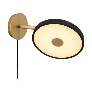 Candeeiro de parede Asteria Wall - Short, Black-brass - Umage