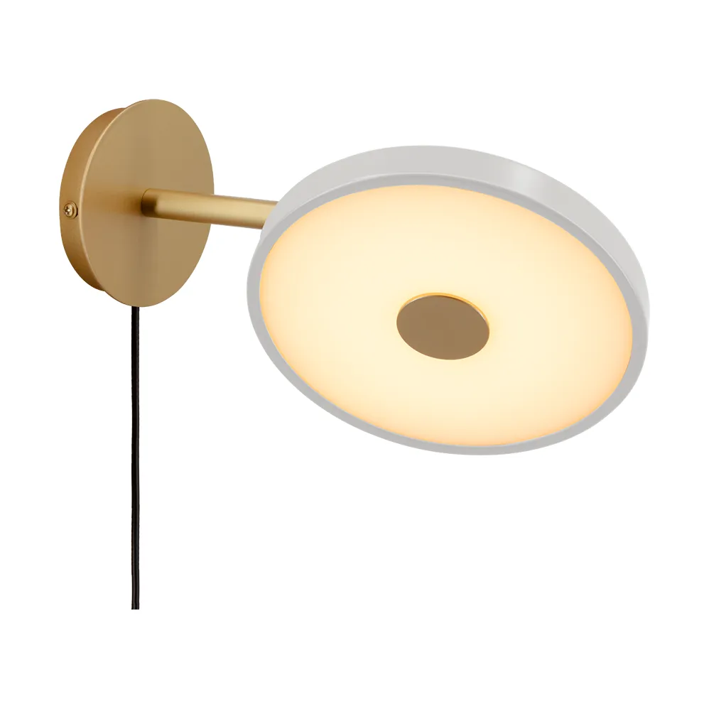 Candeeiro de parede Asteria Wall, Short, Nuance mist-brass Umage