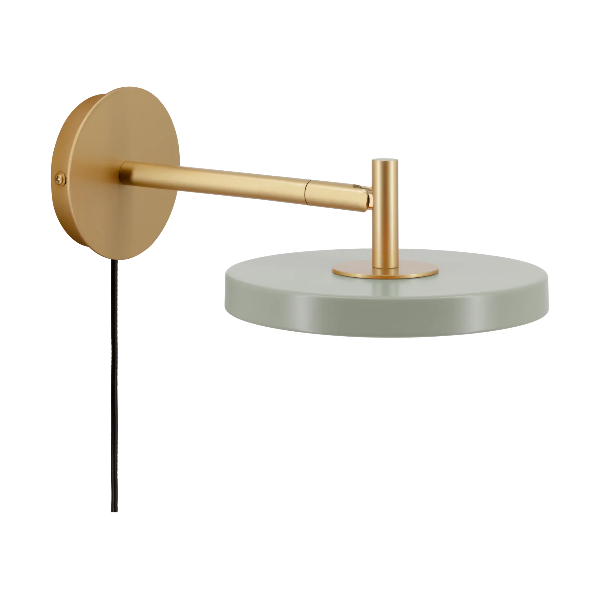 Candeeiro de parede Asteria Wall, Short, Nuance olive-brass Umage