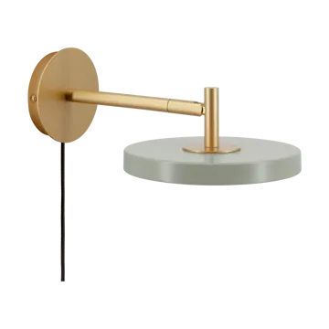 Candeeiro de parede Asteria Wall - Short, Nuance olive-brass - Umage