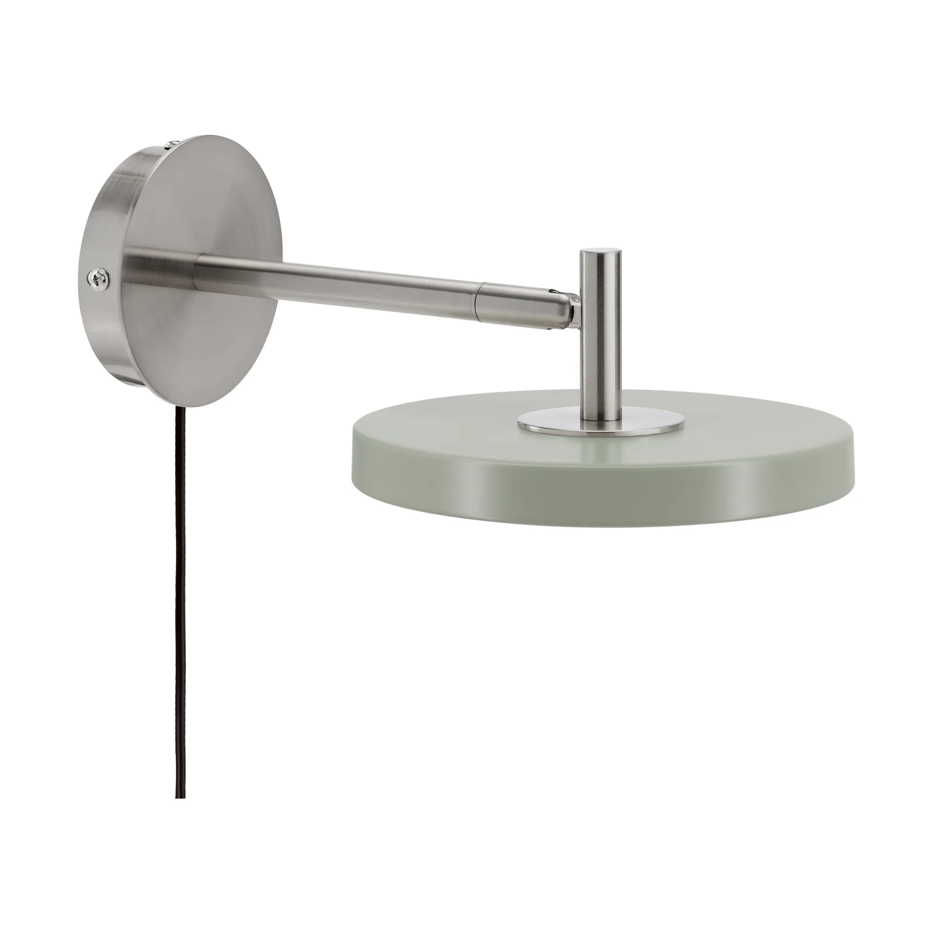 Candeeiro de parede Asteria Wall, Short, Nuance olive-chrome Umage