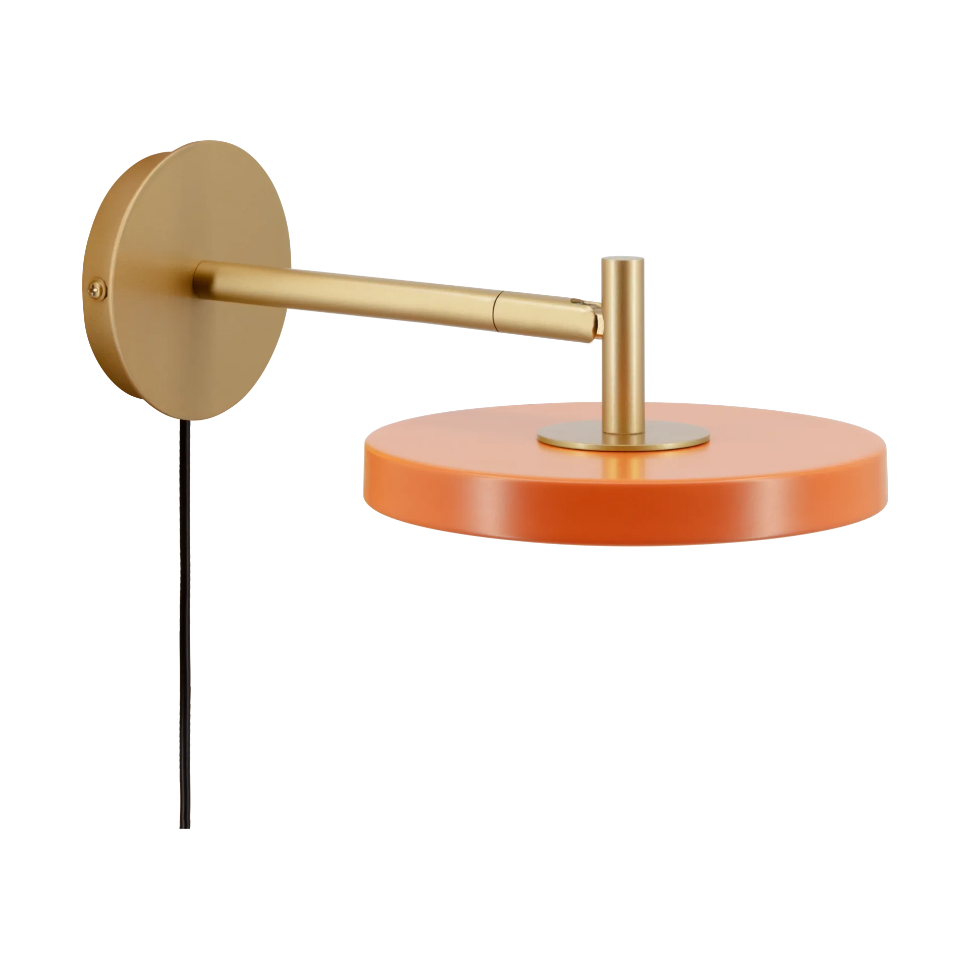 Candeeiro de parede Asteria Wall, Short, Nuance orange-brass Umage