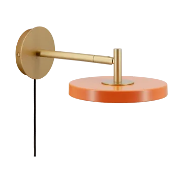 Candeeiro de parede Asteria Wall - Short, Nuance orange-brass - Umage