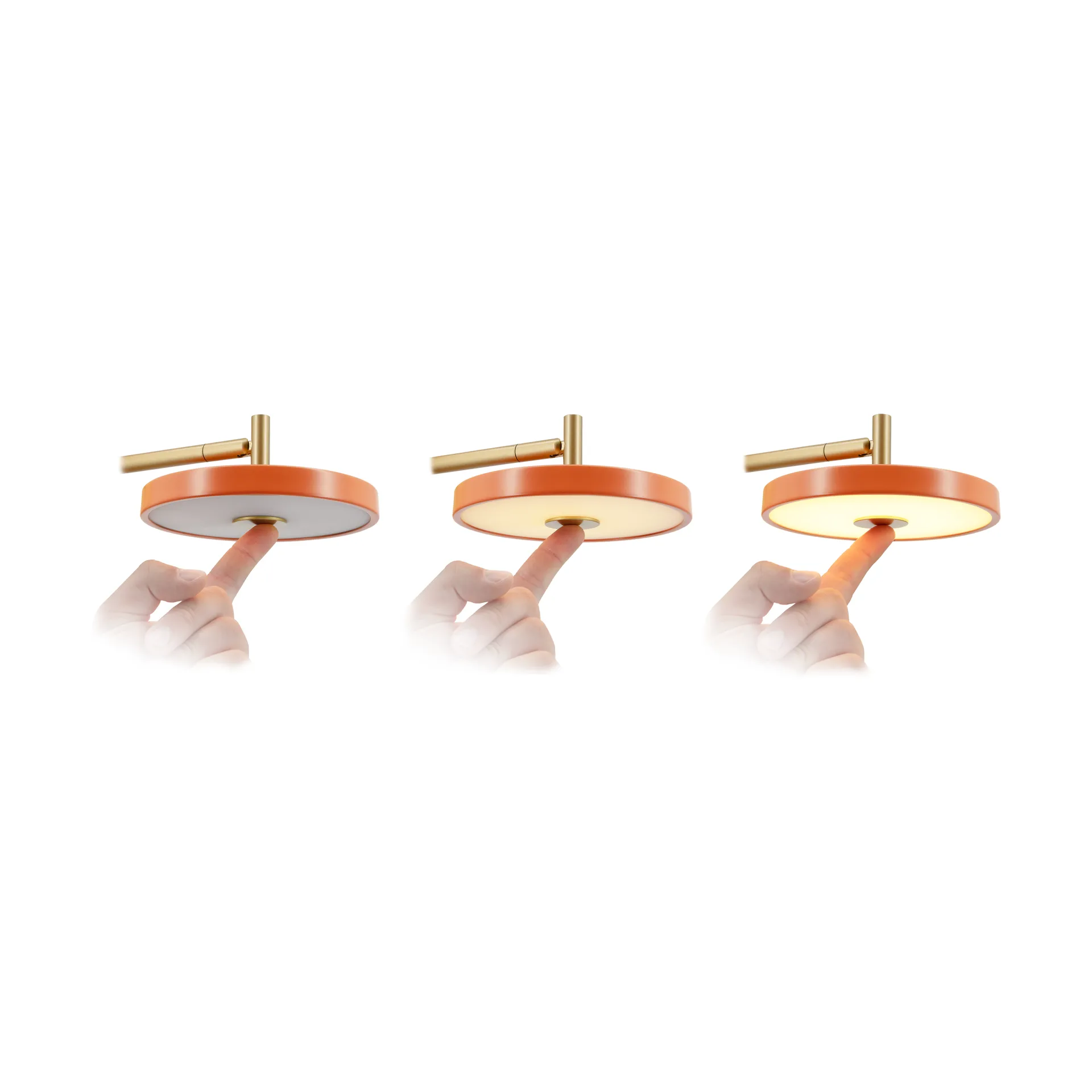 Candeeiro de parede Asteria Wall, Short, Nuance orange-brass Umage