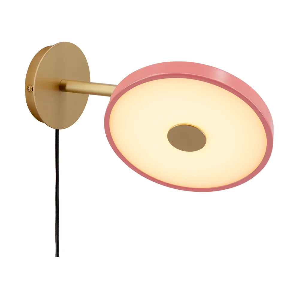 Candeeiro de parede Asteria Wall, Short, Nuance rose-brass Umage