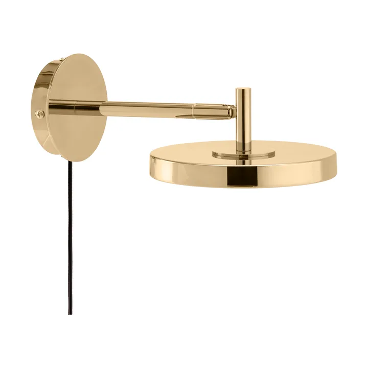 Candeeiro de parede Asteria Wall - Short, Polished brass - Umage