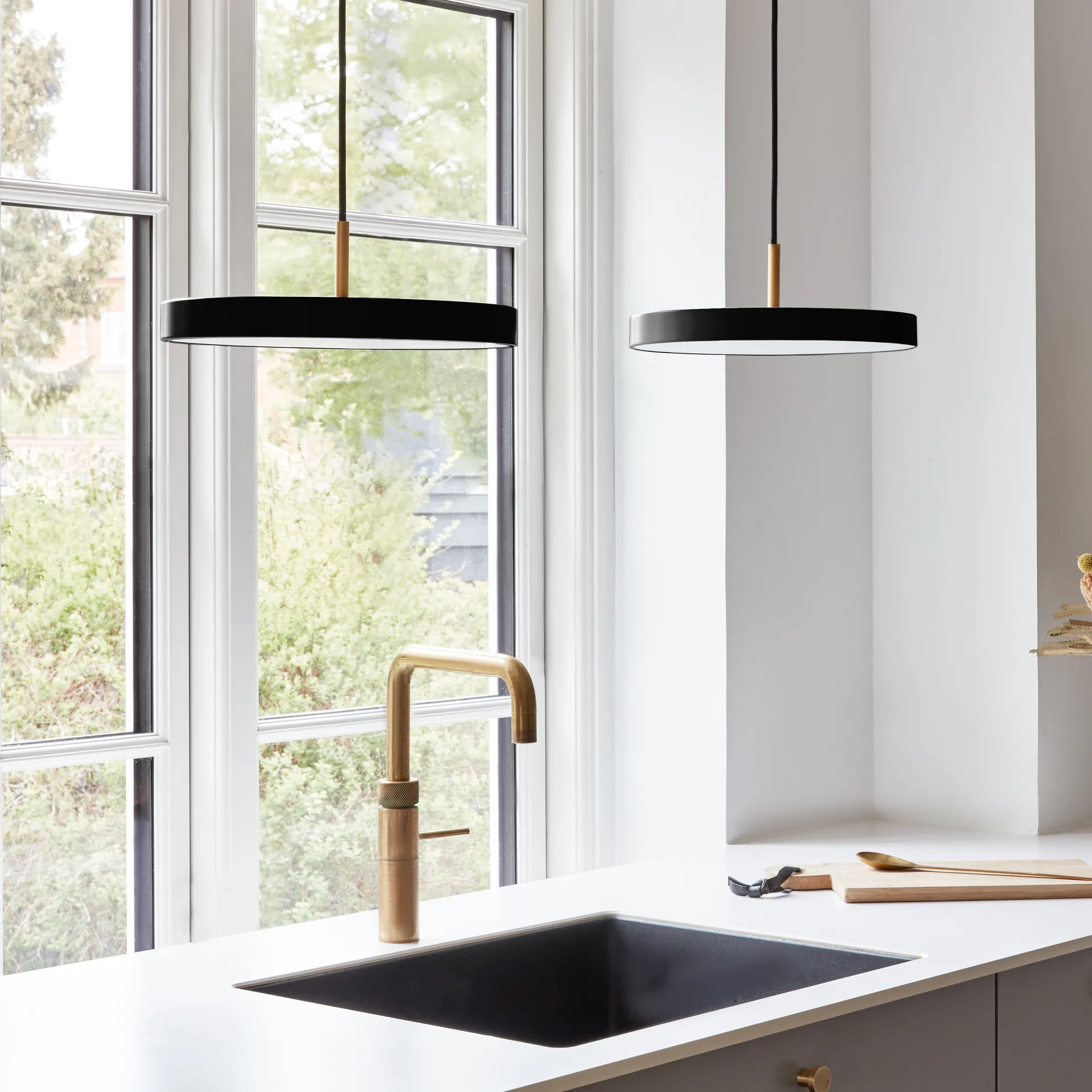 Candeeiro de teto Asteria Mini, preto Umage