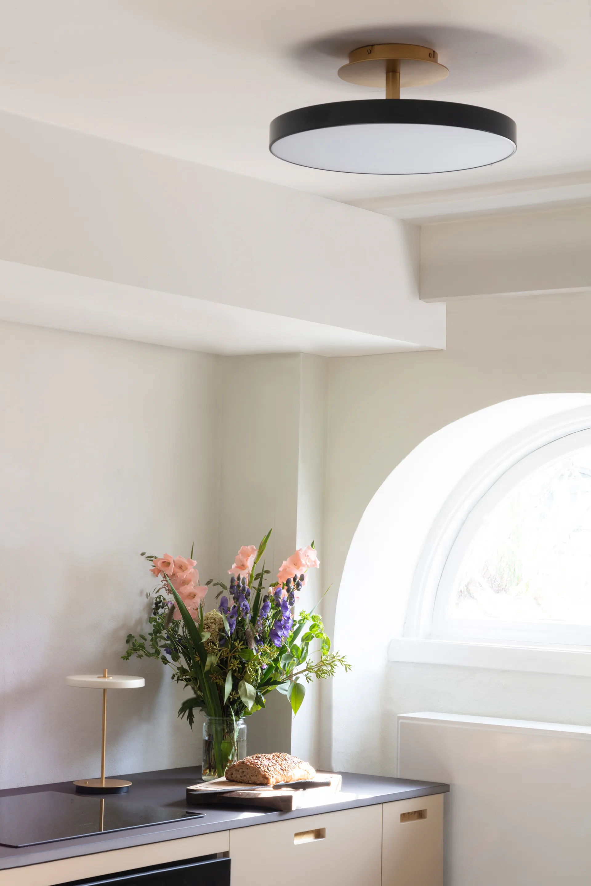 Candeeiro de teto médio Asteria Up, Antracite cinza Umage