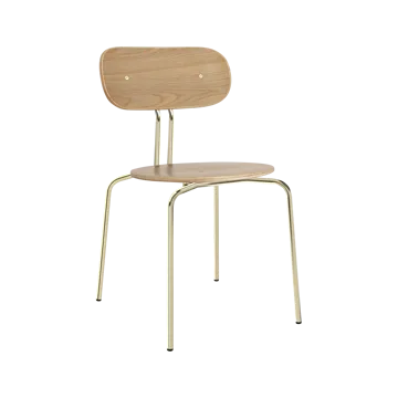 Curious cadeira - Oak-brass legs - Umage