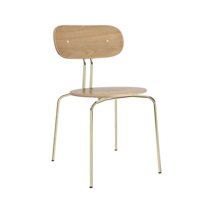 Curious cadeira - Oak-brass legs - Umage