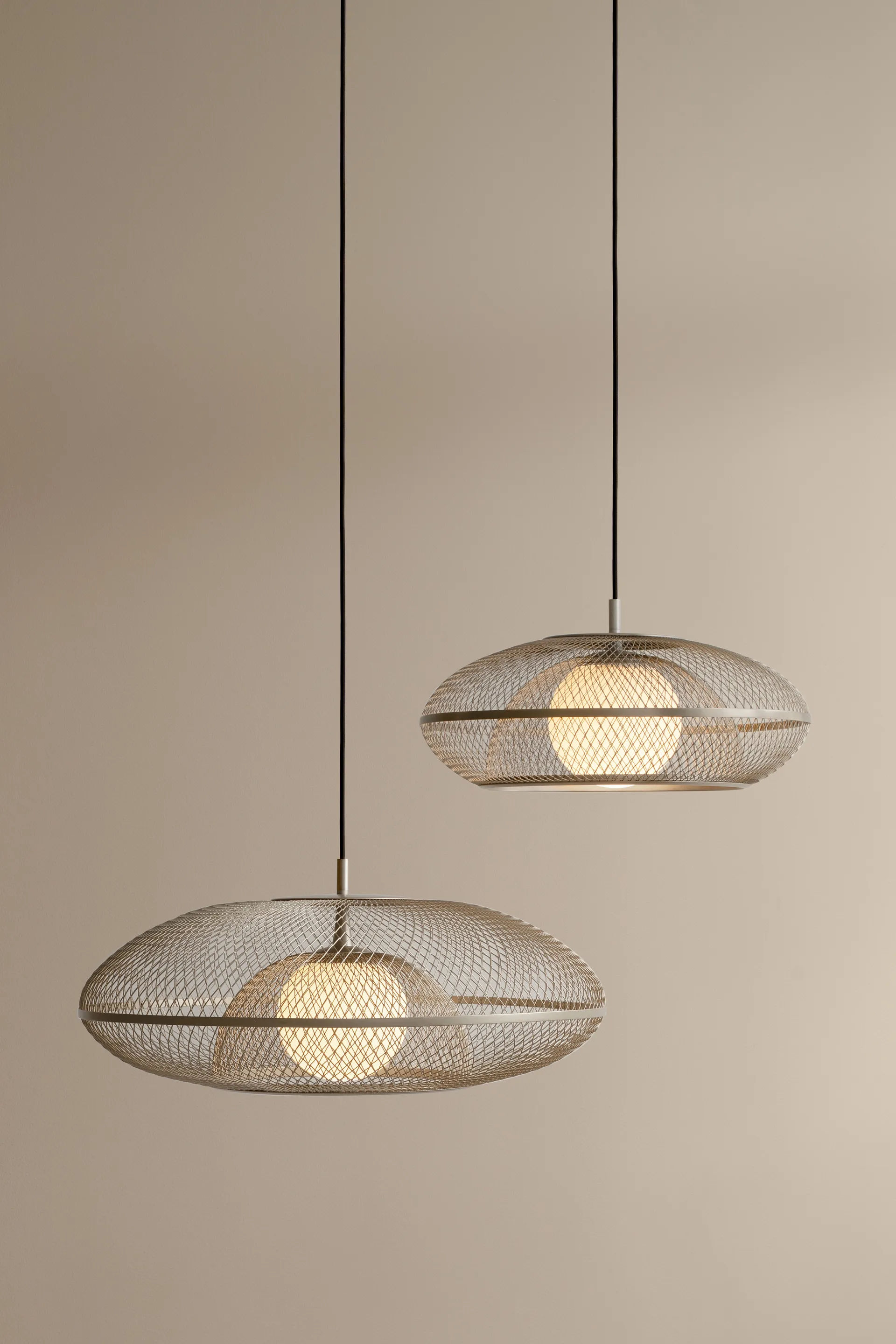 Faraday abajur médio, Aço Umage