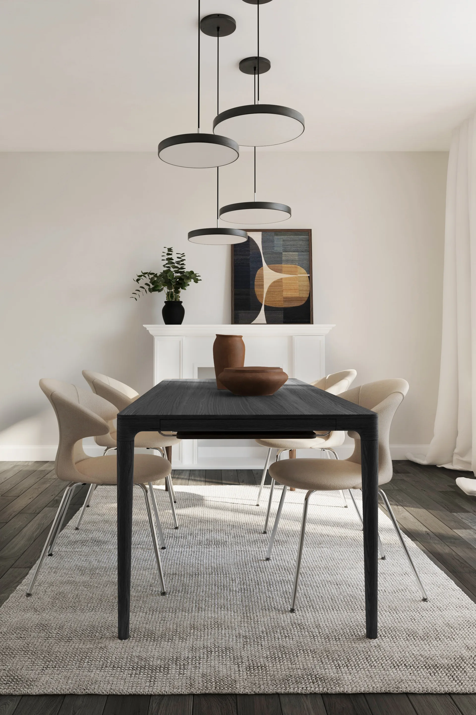 Heart'n'Soul mesa de jantar 90x200 cm, Black oak Umage