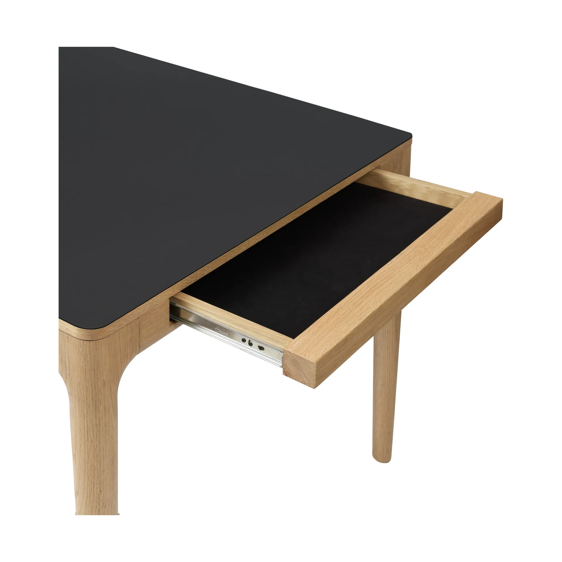 Heart'n'Soul mesa de jantar 90x200 cm, Carvalho-obsidiana preto Umage