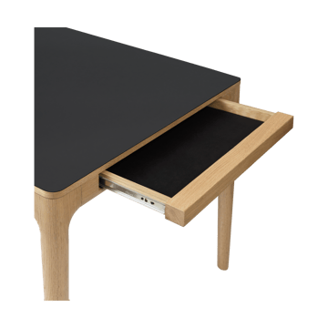Heart'n'Soul mesa de jantar 90x200 cm - Carvalho-obsidiana preto - Umage
