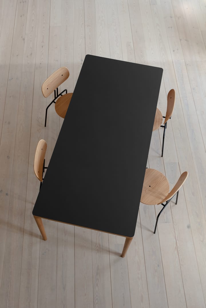 Heart'n'Soul mesa de jantar 90x200 cm, Carvalho-obsidiana preto Umage