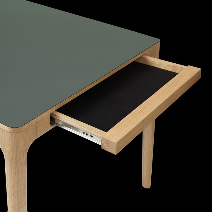 Heart'n'Soul mesa de jantar 90x200 cm, Carvalho-verde musgo Umage