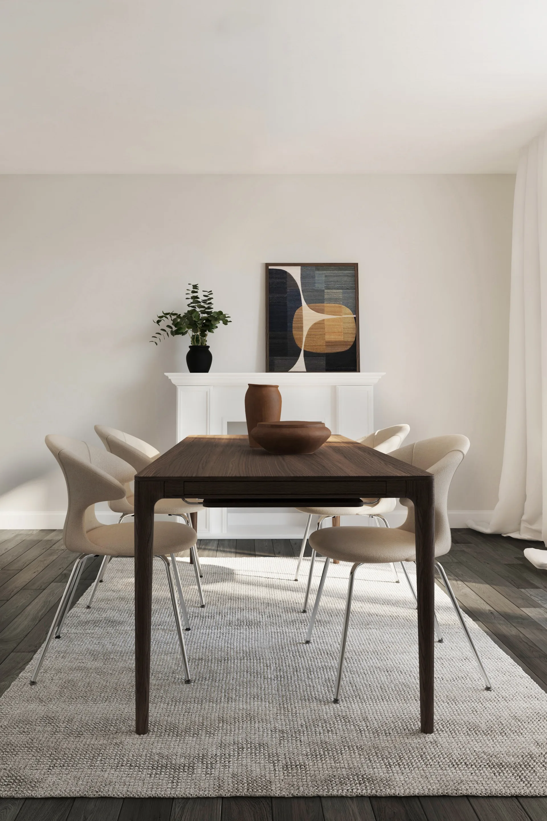 Heart'n'Soul mesa de jantar 90x200 cm, Dark oak Umage