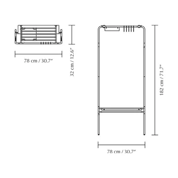 Lean On Me cabide - Aço - Umage