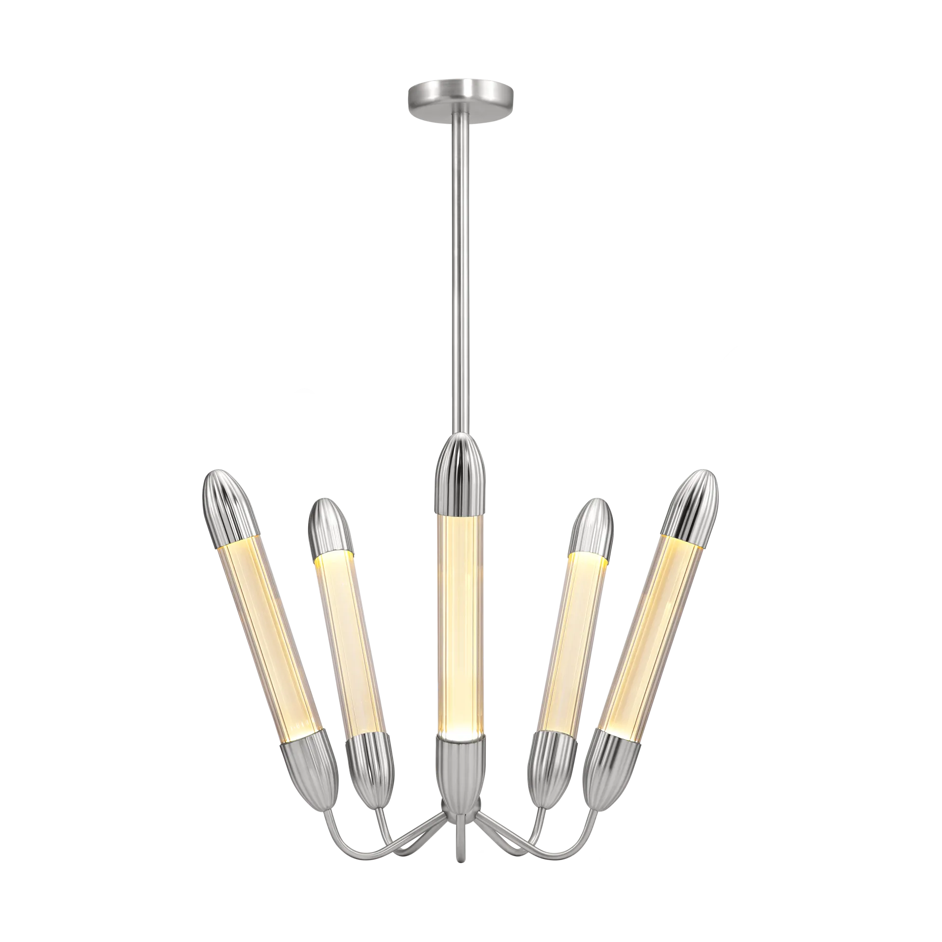 Lemon Squeeze Penta luminária de teto curto, Aço polido Umage