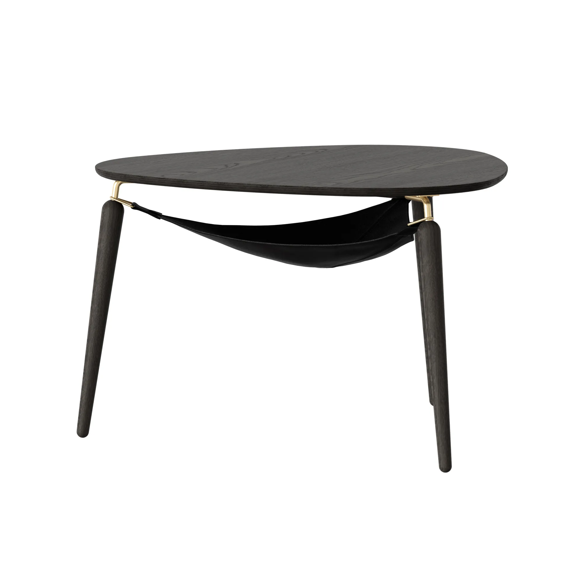 Mesa de centro Hang Out, Carvalho preto-bronze Umage