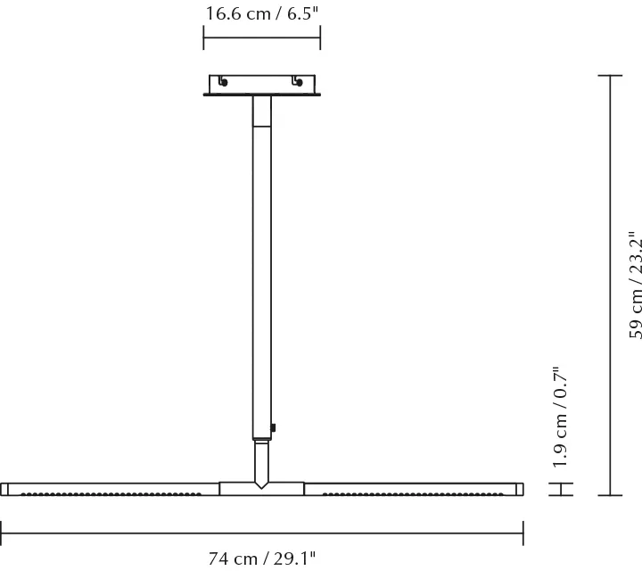 Omni Ceiling luminária de teto, Aço Umage