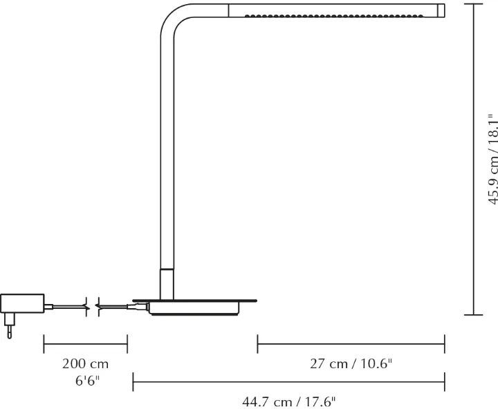 Omni Table candeeiro de mesa , Aço Umage