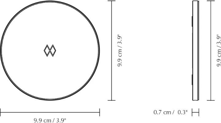 Unifier carregador wireless, Preto-cromo Umage