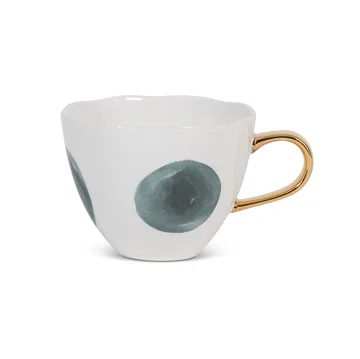 Caneca branca Good Morning cappuccino 30 cl - big dots - URBAN NATURE CULTURE