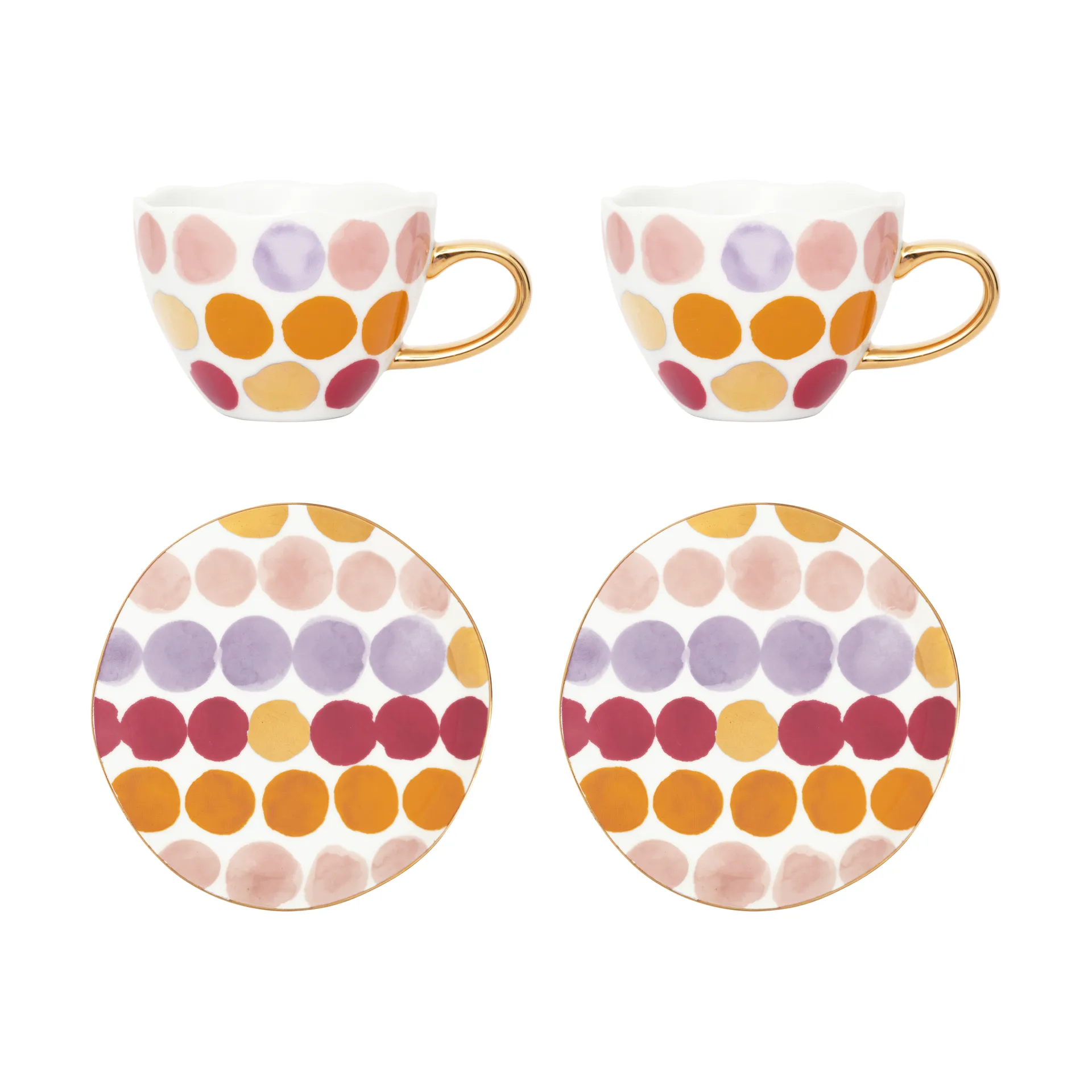 Chávena Good Morning Cappuccinokopp com pires 4 peças, Prickig URBAN NATURE CULTURE